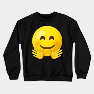 Hugging emoji face Crewneck Sweatshirt